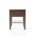 Mid-Century Modern Solid Wood 1-Drawer Nightstand by