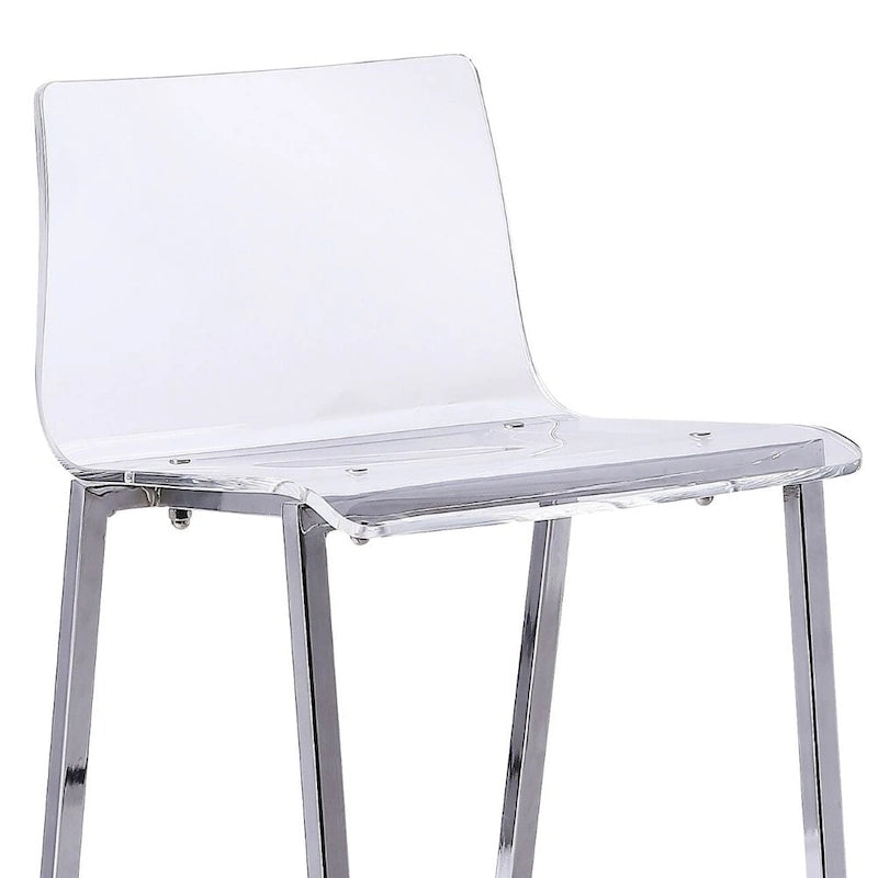 Sgabello moderno trasparente