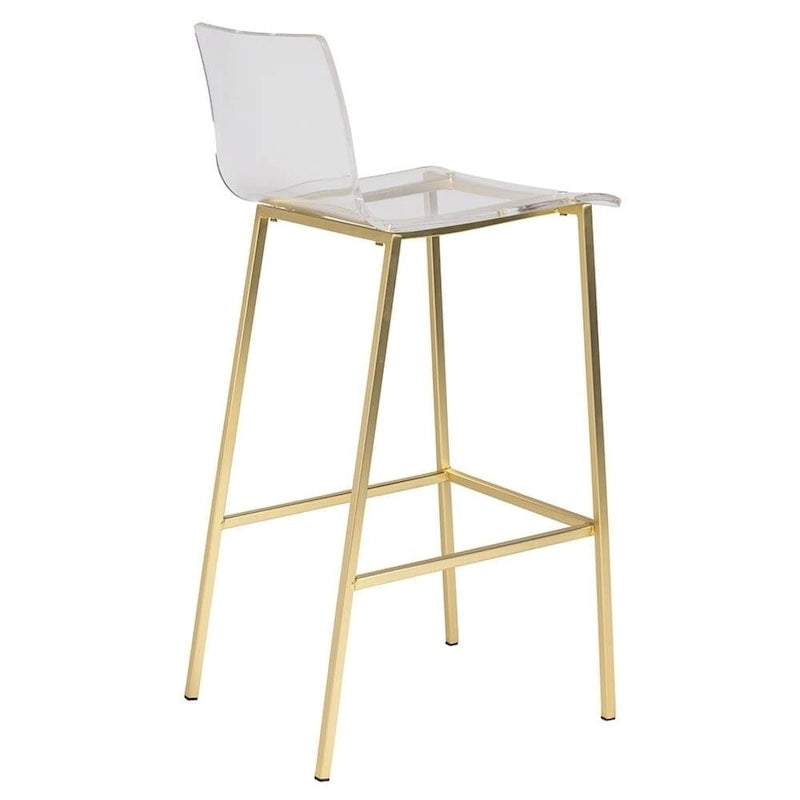 Sgabello moderno trasparente