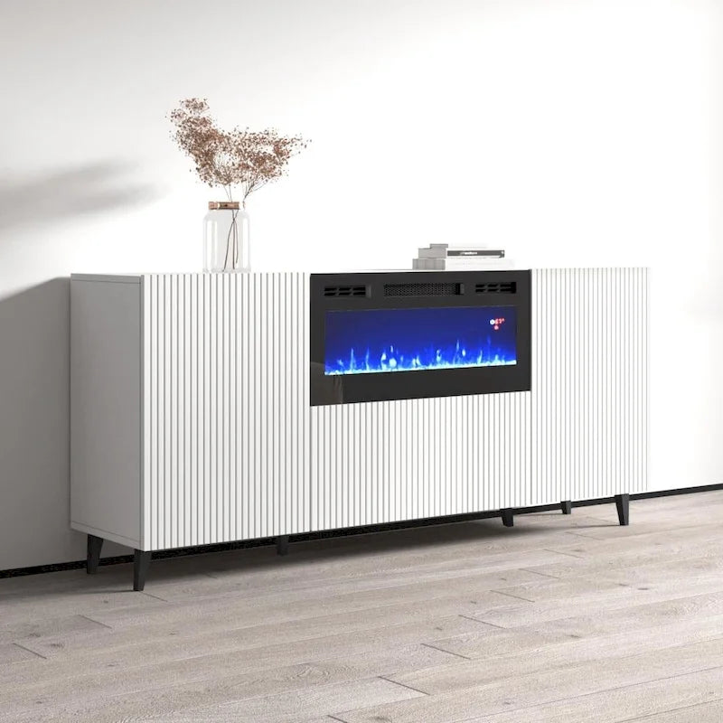 Madia con camino elettrico da 71