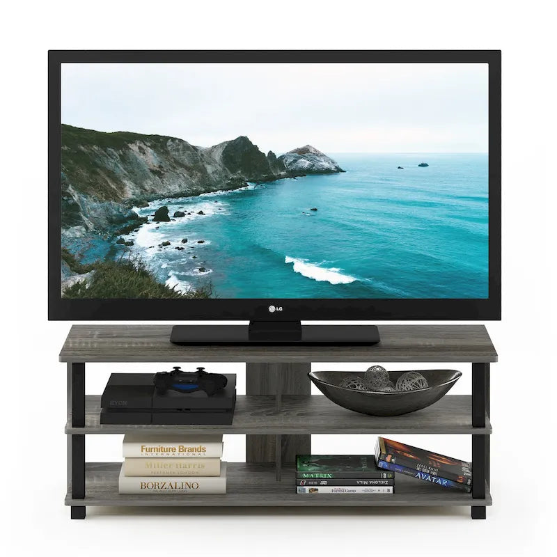 Mobile TV moderno in legno a 3 ripiani
