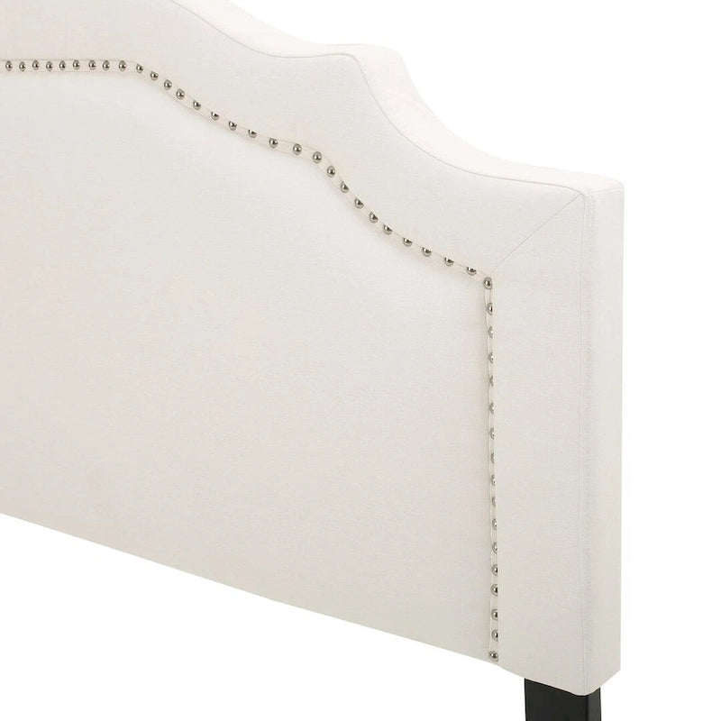62 Queen Headboard with Nailhead Trim by