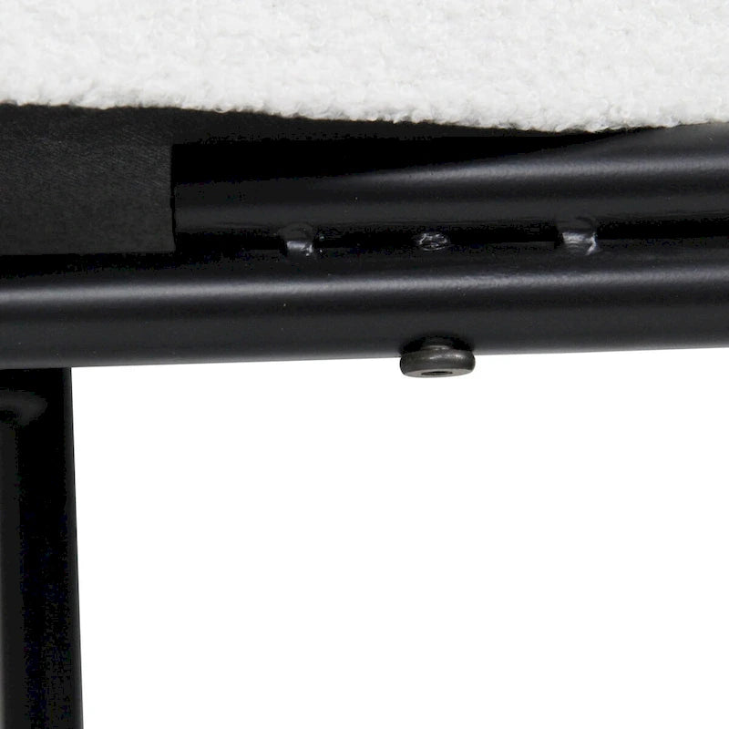 Banc d’entrée moderne blanc avec assise rembourrée