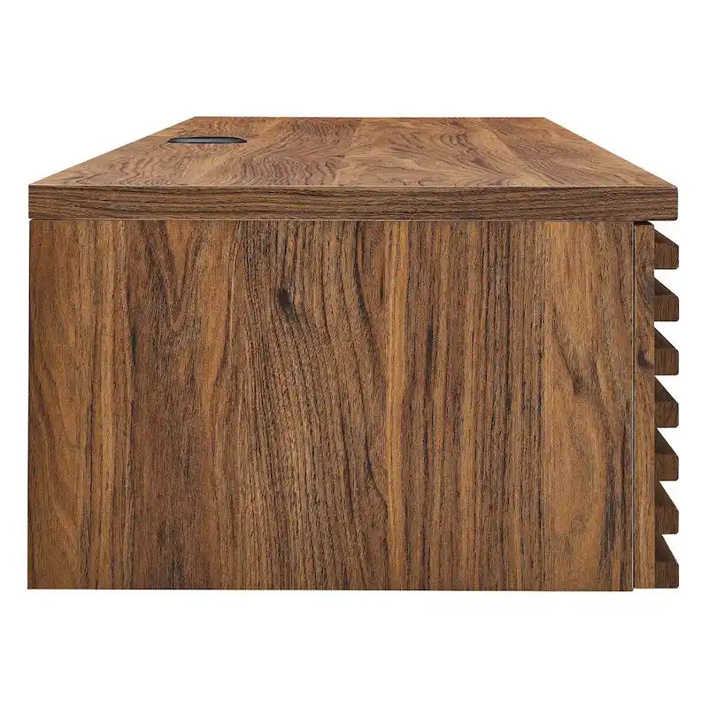 Houten bureautafel voor wandmontage