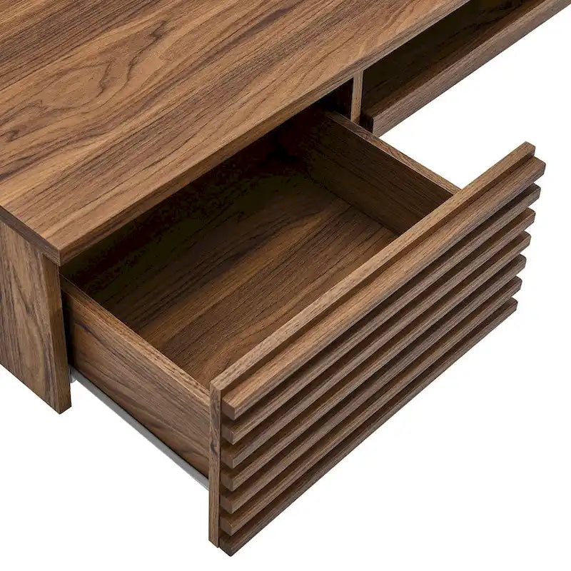 Houten bureautafel voor wandmontage