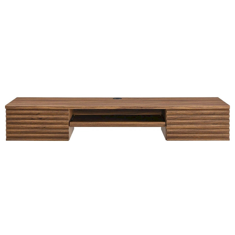 Houten bureautafel voor wandmontage