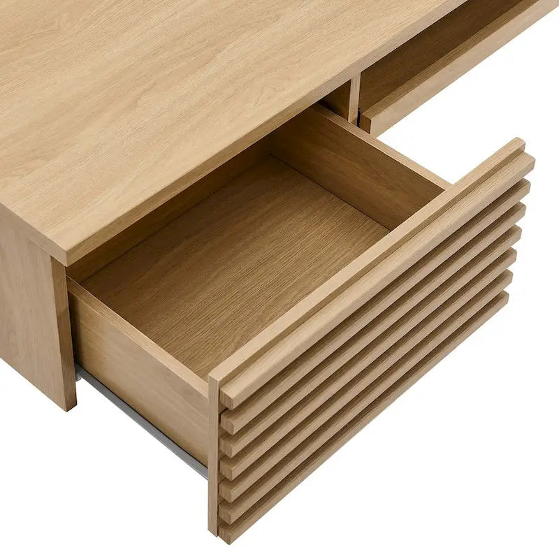Houten bureautafel voor wandmontage