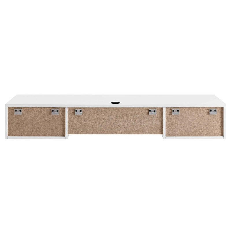 Houten bureautafel voor wandmontage